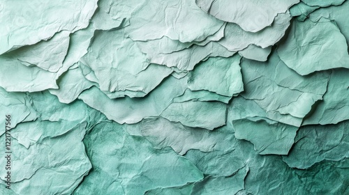Wallpaper Mural Abstract Textured Green Paper Layers Background Torontodigital.ca