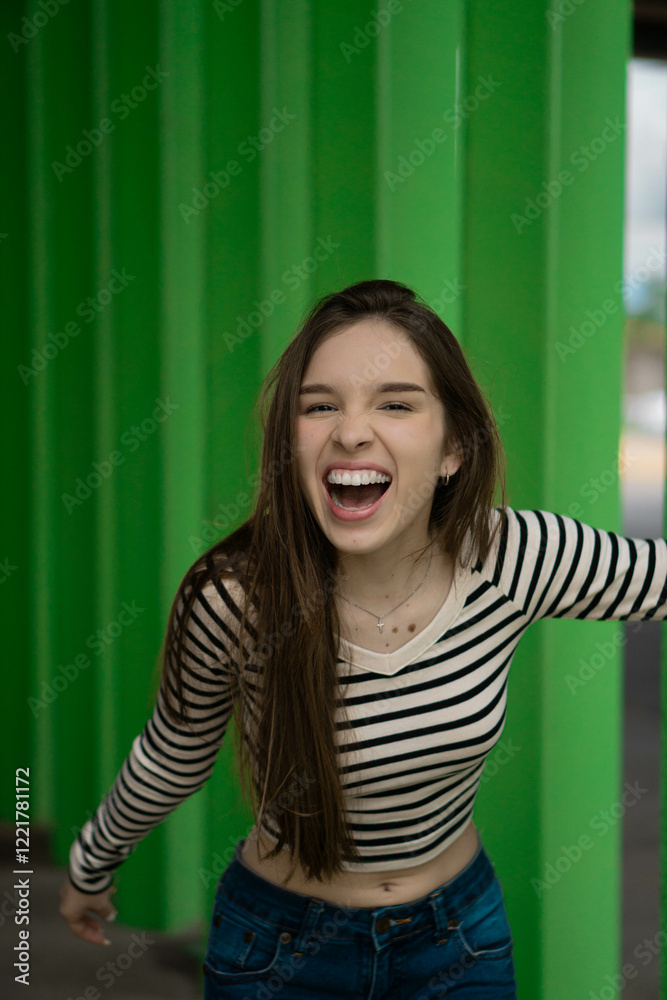 portrait of a smiling girl portrait of a smiling girl
