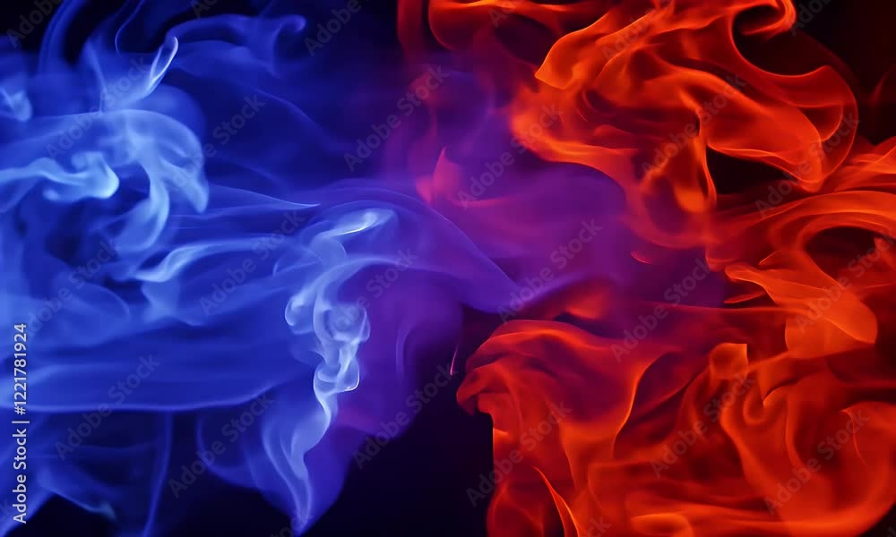 Abstract Blue and Red Flame Background Animation Abstract Blue and Red Flame Background Animation