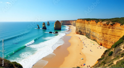 beach and sea, beach, sea, water, coast, landscape, ocean, sand, nature, sky, travel, summer, coastline, rock, cliff, island, algarve, shore, vacation, sun, portugal, bay, view, tropical, tourism, hol photo