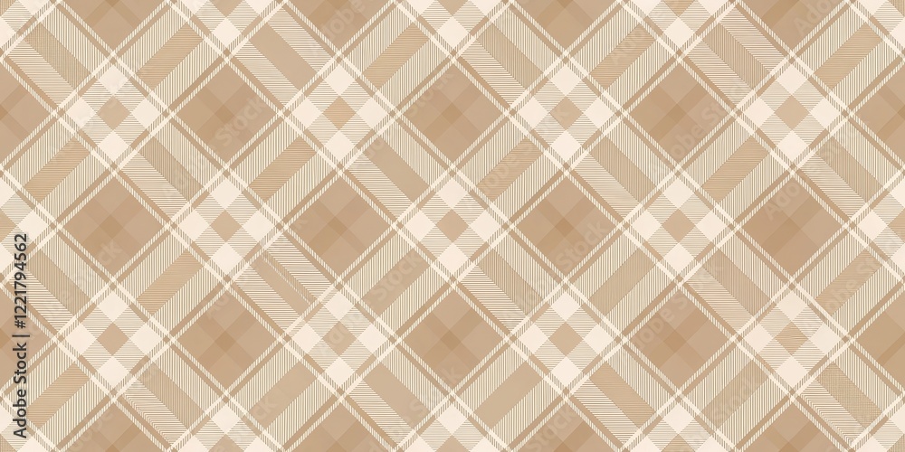 Elegant Beige and Cream Diagonal Plaid Pattern Design Elegant Beige and Cream Diagonal Plaid Pattern Design