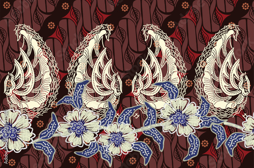 Batik Indonesian: is a technique of wax-resist dyeing applied to whole cloth, or cloth made using this technique originated from Indonesia.