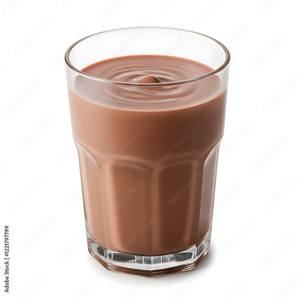 Refreshing Glass of Creamy Chocolate Milk Perfect for a Delicious and Nutritious Beverage Break Refreshing Glass of Creamy Chocolate Milk Perfect for a Delicious and Nutritious Beverage Break
