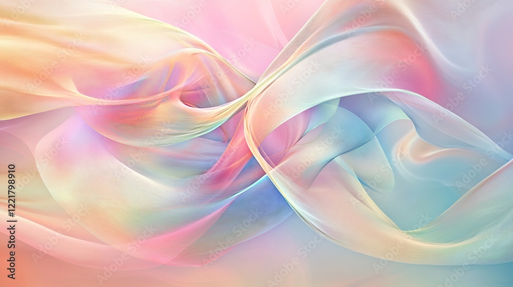 Abstract Pastel Swirls: A Dreamy Digital Art Abstract Pastel Swirls: A Dreamy Digital Art