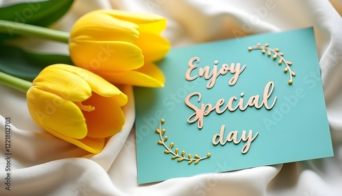 yellow tulips with 