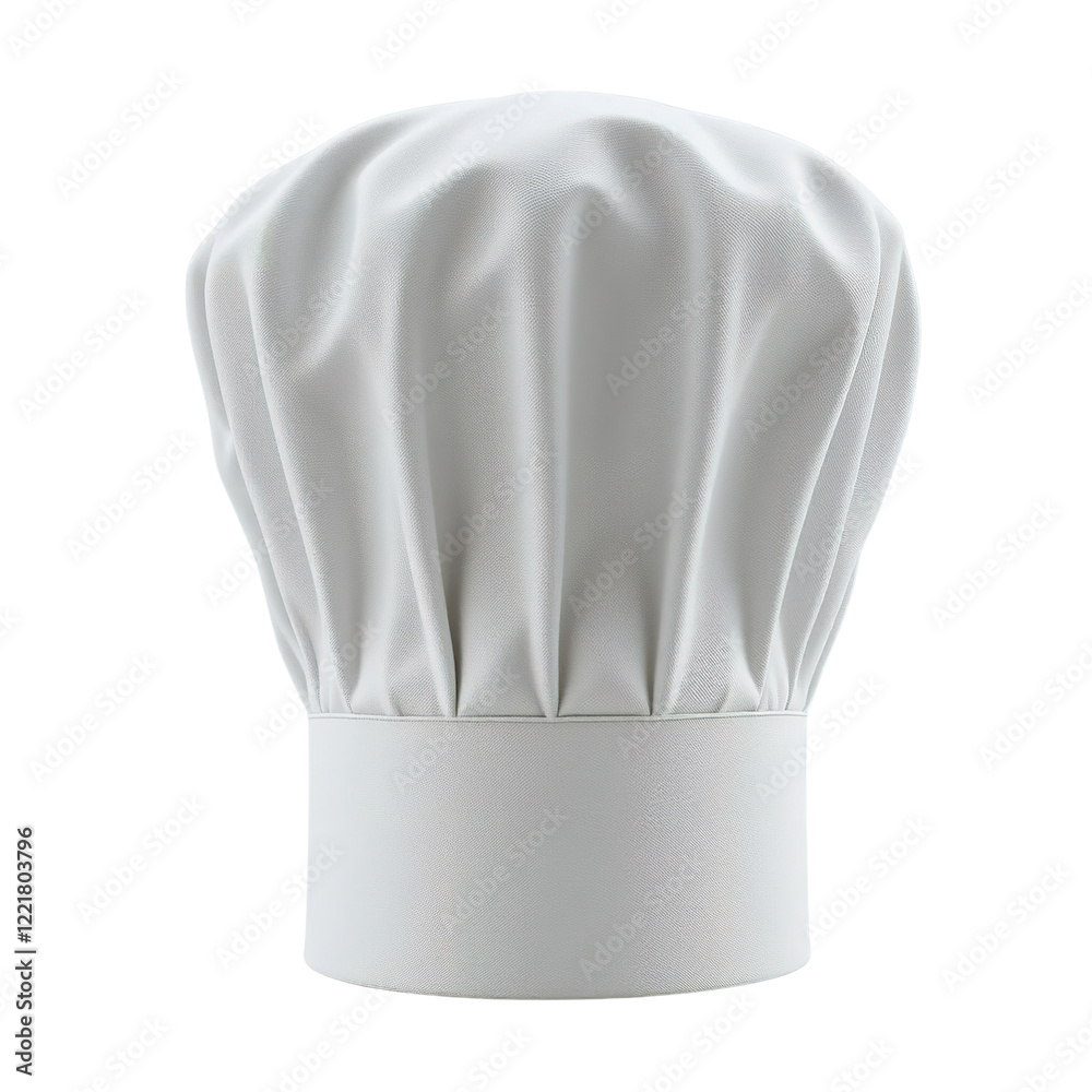 A pristine white chefs hat culinary symbol A pristine white chefs hat culinary symbol