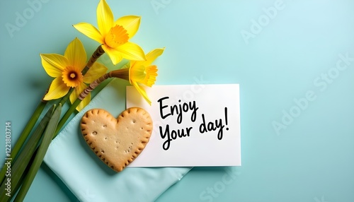 heart-shaped cookie with 