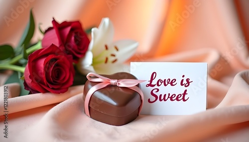 heart-shaped chocolate box with 