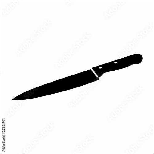 silhouette of a knife