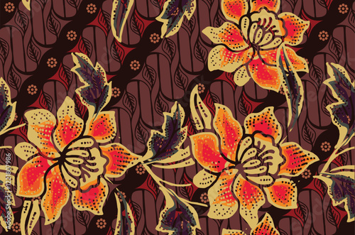 Batik Indonesian: is a technique of wax-resist dyeing applied to whole cloth, or cloth made using this technique originated from Indonesia.