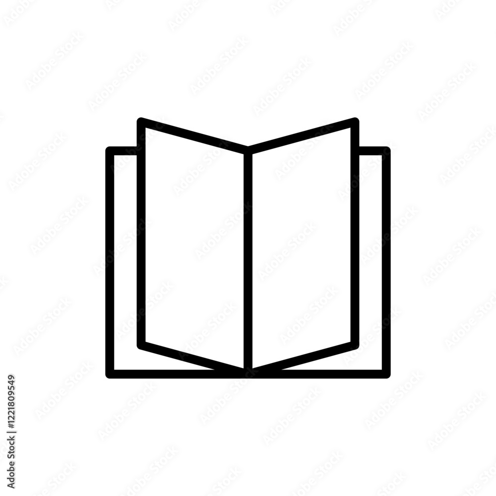 Book icon vector. open book sign and symbol. ebook icon Book icon vector. open book sign and symbol. ebook icon