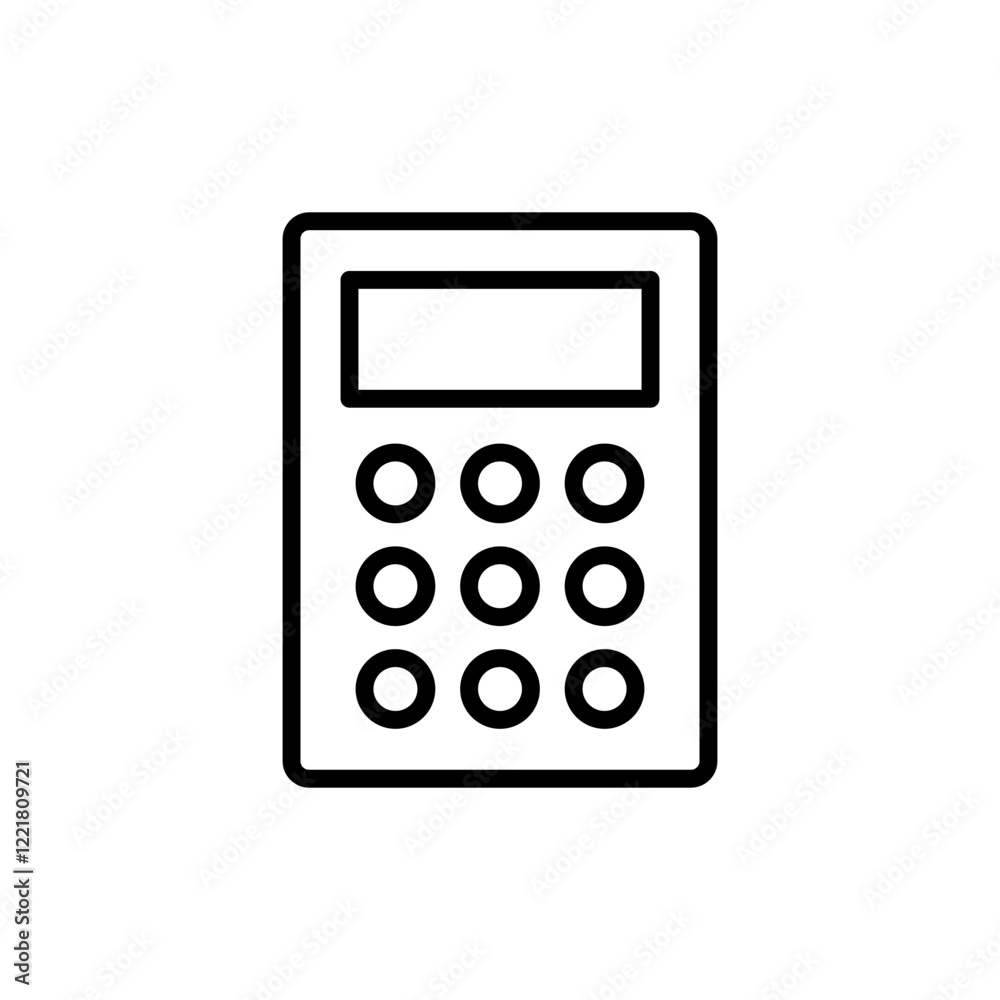 Calculator icon vector. Accounting calculator sign and symbol. Calculator icon vector. Accounting calculator sign and symbol.