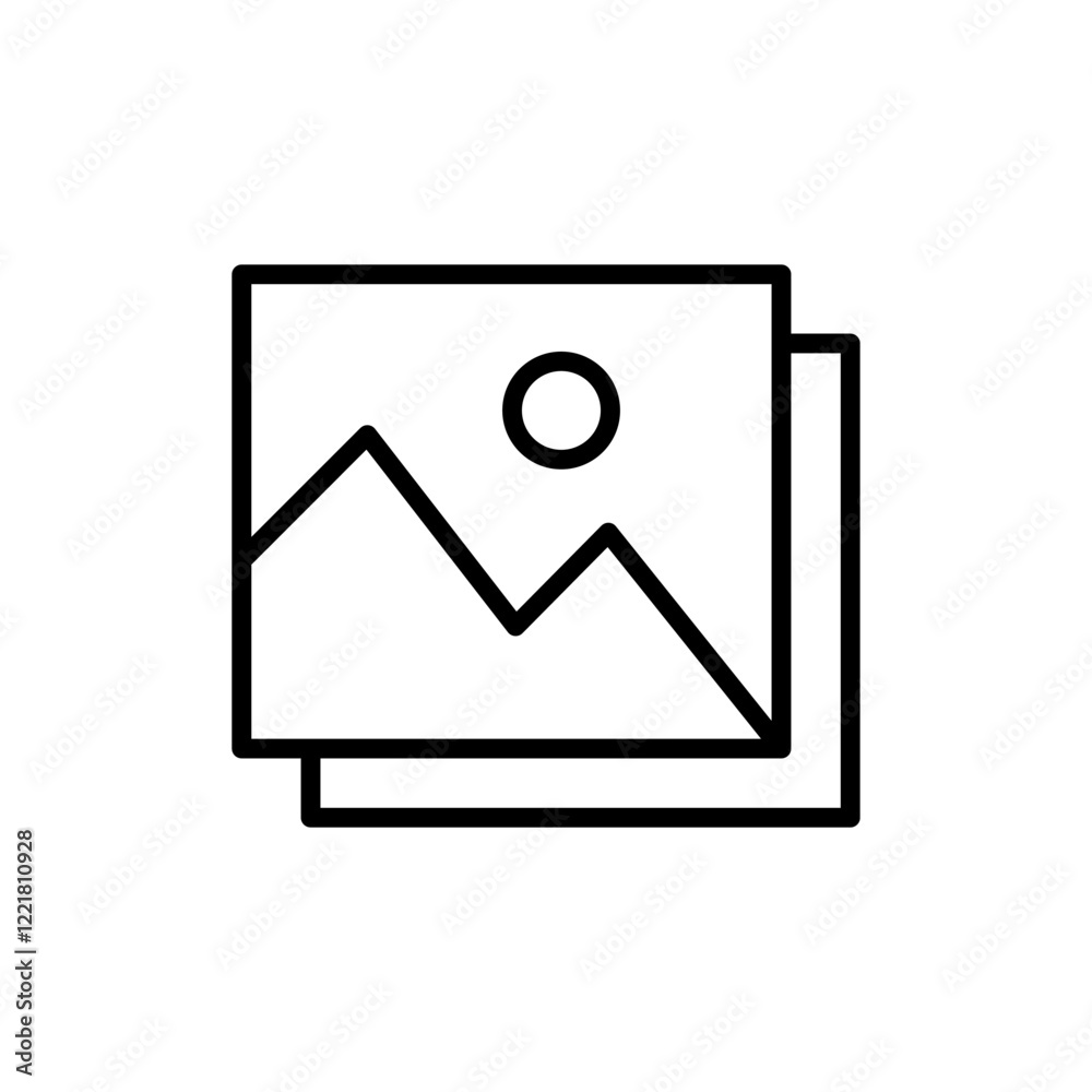 Picture icon vector. photo gallery sign and symbol. image icon Picture icon vector. photo gallery sign and symbol. image icon