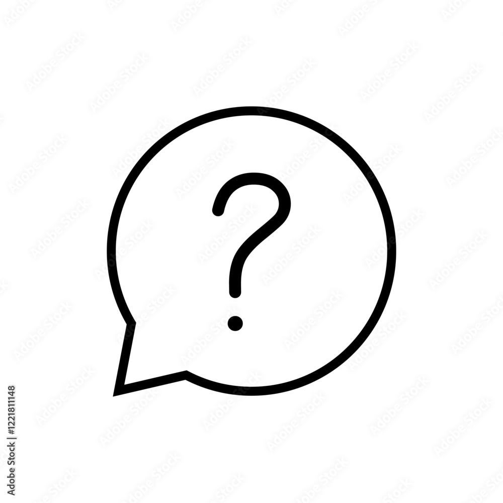 Question icon vector. question mark sign and symbol Question icon vector. question mark sign and symbol
