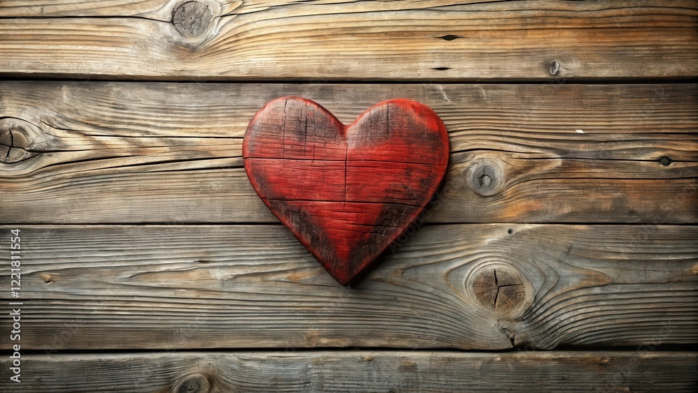 Rustic Wooden Heart on Weathered Planks A Symbol of Love and Enduring Affection Rustic Wooden Heart on Weathered Planks A Symbol of Love and Enduring Affection