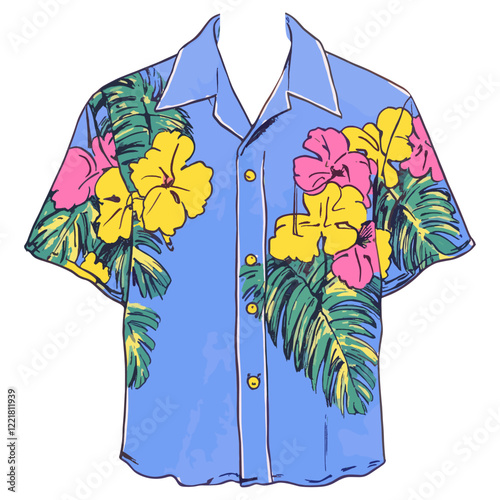 Hawaiian Shirt shirt illustration hawaiian vector