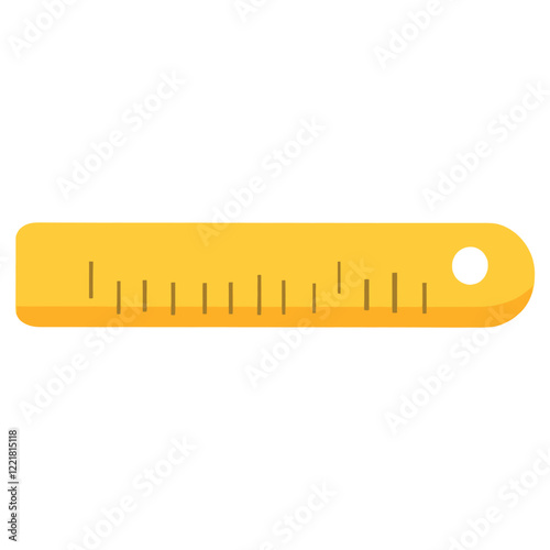 Rulers measurements stationery equipment vector