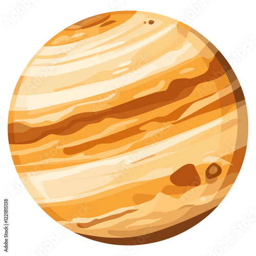 Jupiter planet illustration astronomy vector