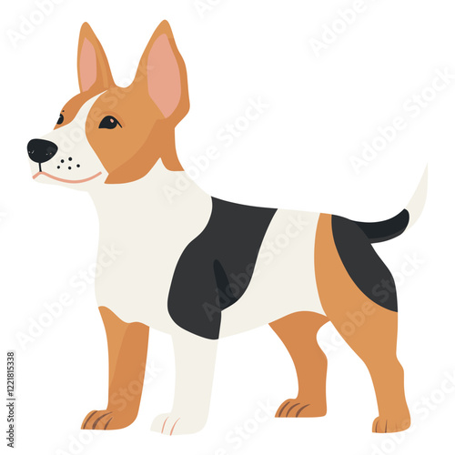 Bull Terrier dogs illustration animal pet vector