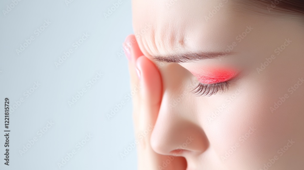 Women who are worried about their eyes, pain, discomfort Women who are worried about their eyes, pain, discomfort