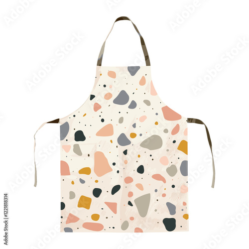 Terrazzo apron accessories accessory clothing vector