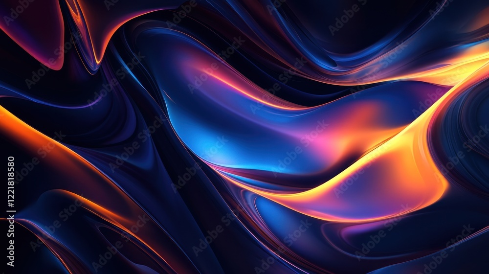 Obraz premium Abstract Swirling Colors