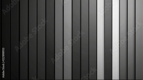 Wallpaper Mural Abstract Vertical Lines in Varying Shades of Black and Gray Torontodigital.ca