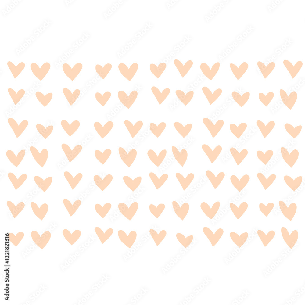 Vector red hearts pattern blackboard decorative Vector