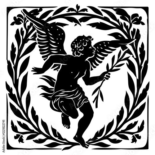 Vintage woodcut engraving style vector illustration silhouette vintage design vector