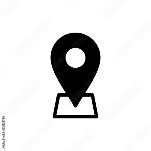 Address icon vector illustration. home location sign and symbol. pinpoint