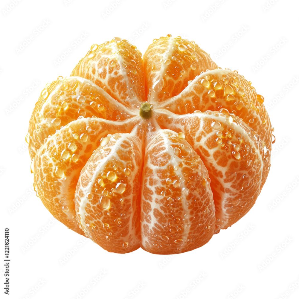 Fresh Citrus Fruit with Water Droplets on White Background Fresh Citrus Fruit with Water Droplets on White Background