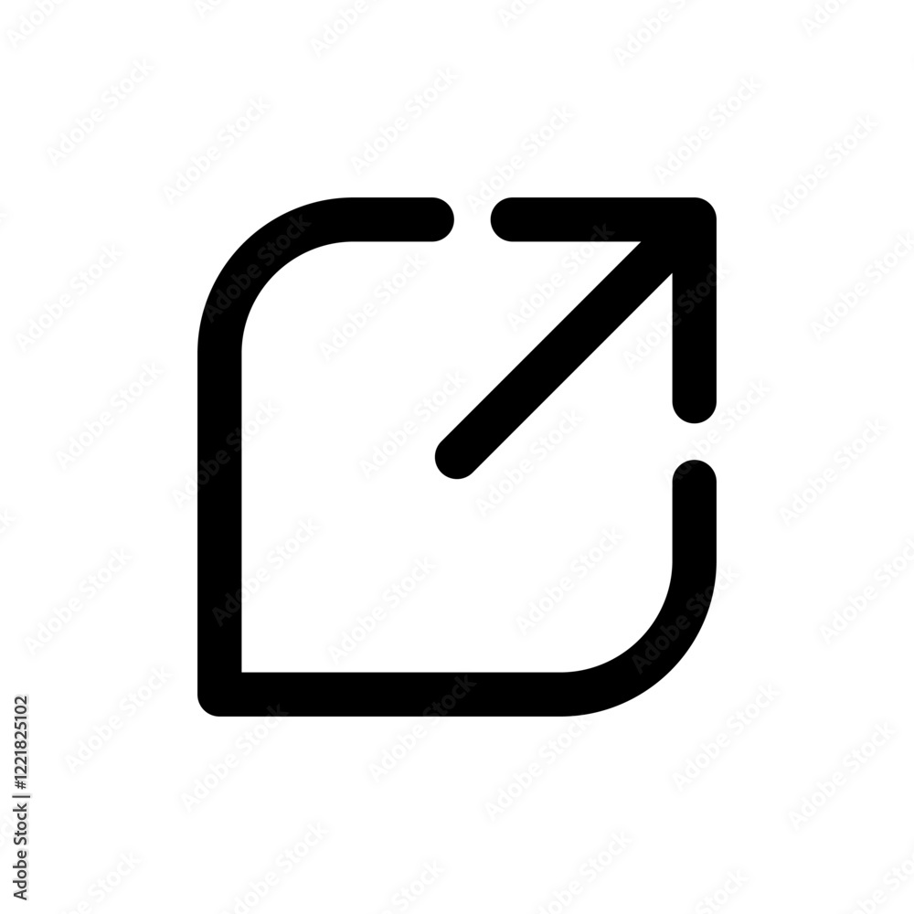 External link icon vector illustration. link sign and symbol. hyperlink symbol External link icon vector illustration. link sign and symbol. hyperlink symbol