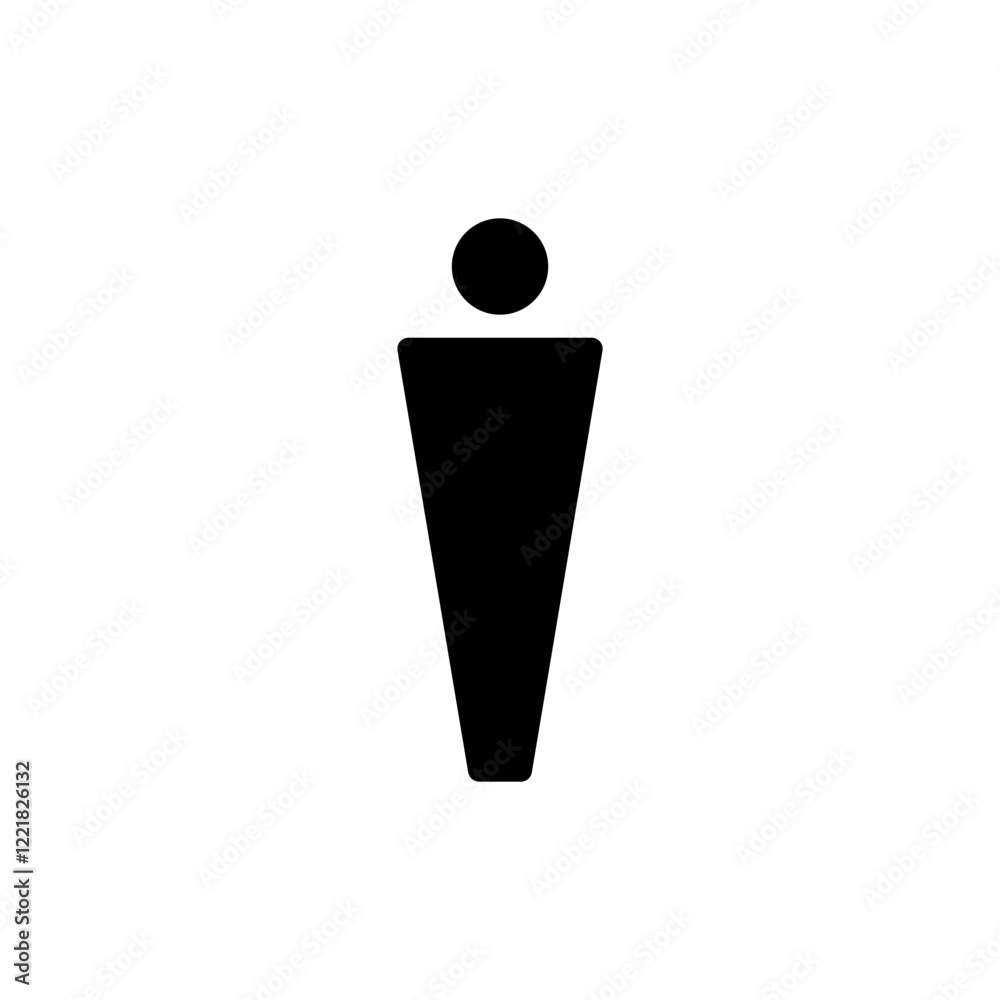Fototapeta premium Man icon vector illustration. male sign and symbol. human symbol