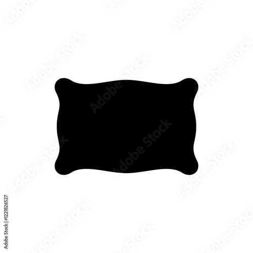 Pillow icon vector illustration. Pillow sign and symbol. Comfortable fluffy pillow