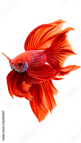 Crimson Betta Fish: A Dance of Grace and Fire