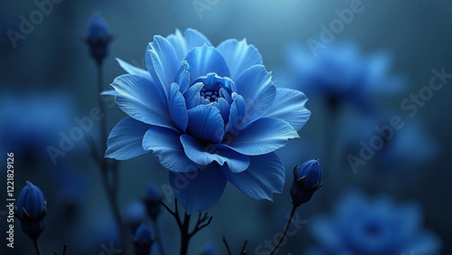 Background with the Same Color composition, Generative AI