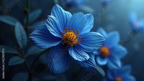 Background with the Same Color composition, Generative AI