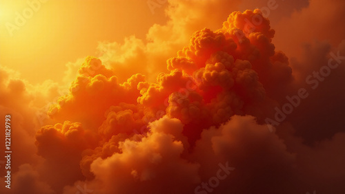 Background with the Same Color composition, Generative AI