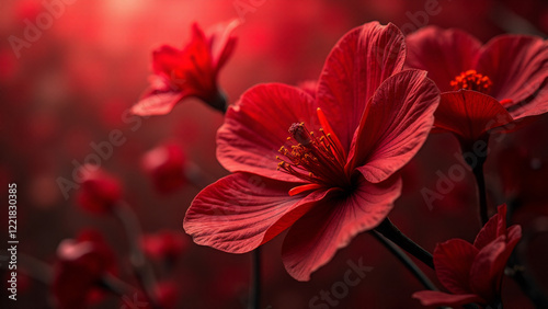 Background with the Same Color composition, Generative AI