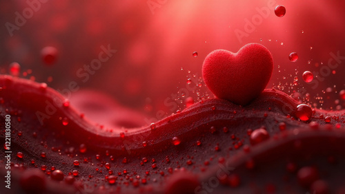 Background with the Same Color composition, Generative AI