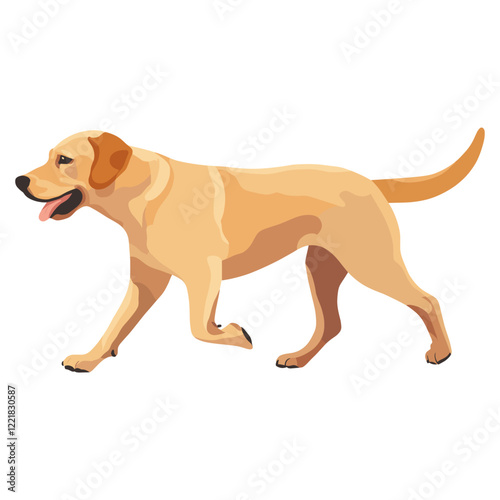 Labrador Retriever dog illustration retriever labrador vector