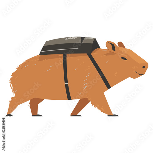 Capybara illustration capybara cartoon vector