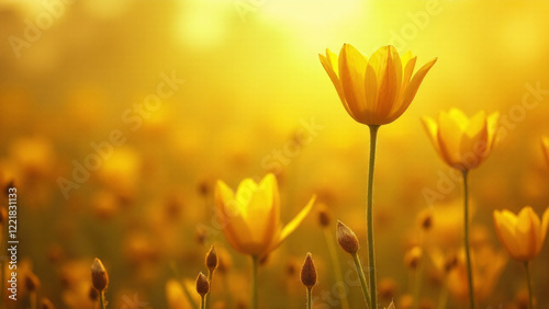 Background with the Same Color composition, Generative AI