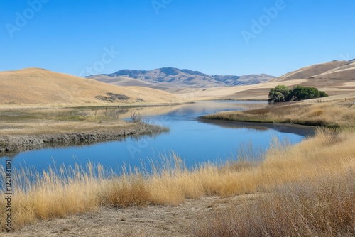river and mountains
