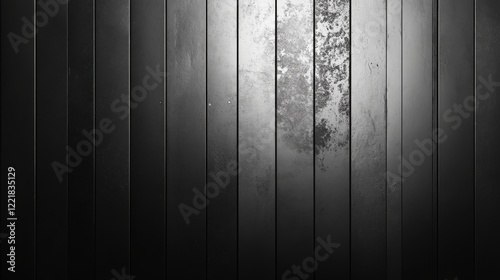 Dark Vertical Wooden Planks Showing Texture