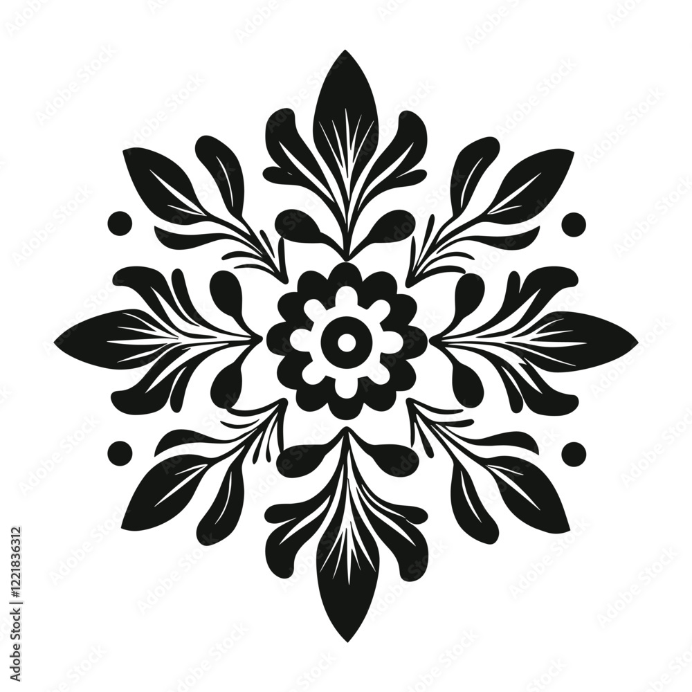Decorative ancient Greek flower art graphics pattern vector Decorative ancient Greek flower art graphics pattern vector