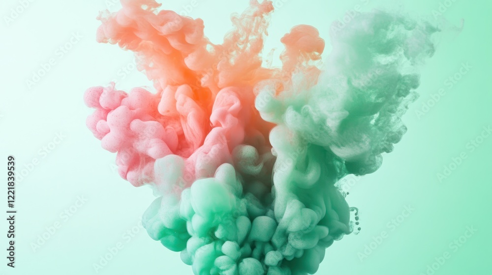 Obraz premium Abstract Colorful Ink Swirls