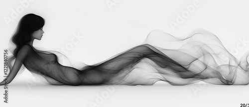Abstract Art Dreamy Light and Shadow smoke Creative Design Backgrounds