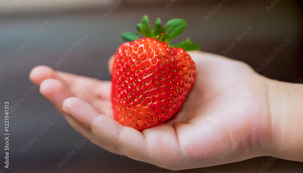 Obraz premium 大きい苺