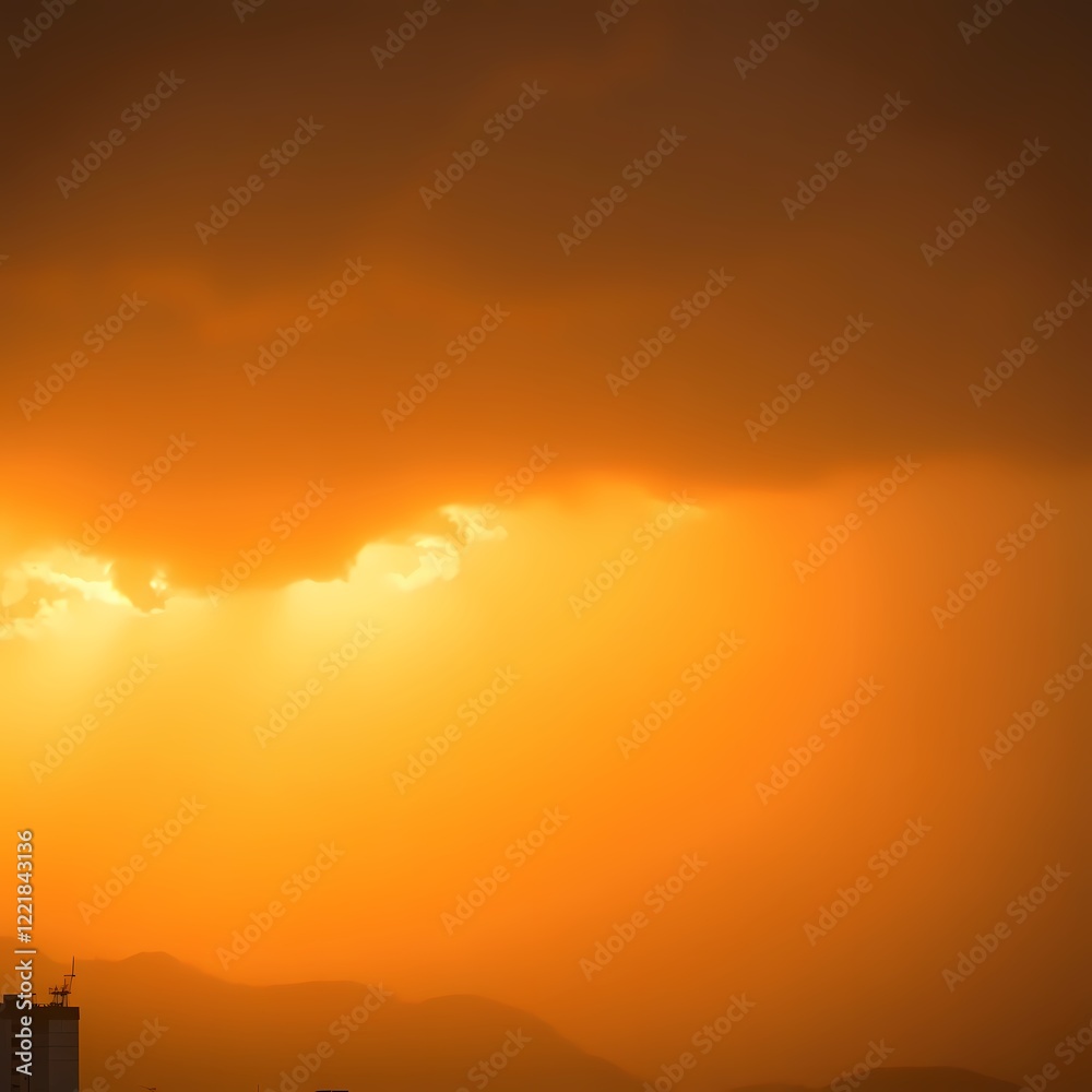 Fototapeta premium sunset in the mountains